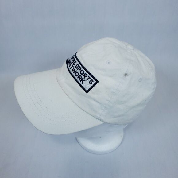 Vintage White CBS Sports Hat Adjustable NFL College Football - Picture 3 of 11